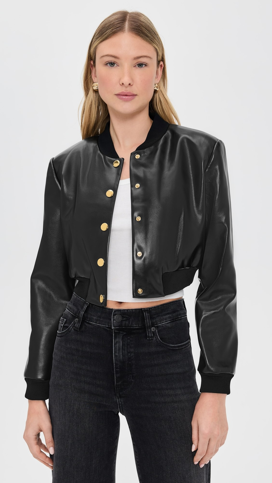 Barton Vegan Leather Bomber | Shopbop