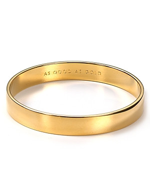 kate spade new york Idiom As Good as Gold Bangle | Bloomingdale's (US)