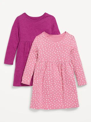 Long-Sleeve Fit & Flare Dress 2-Pack for Toddler Girls | Old Navy (US)