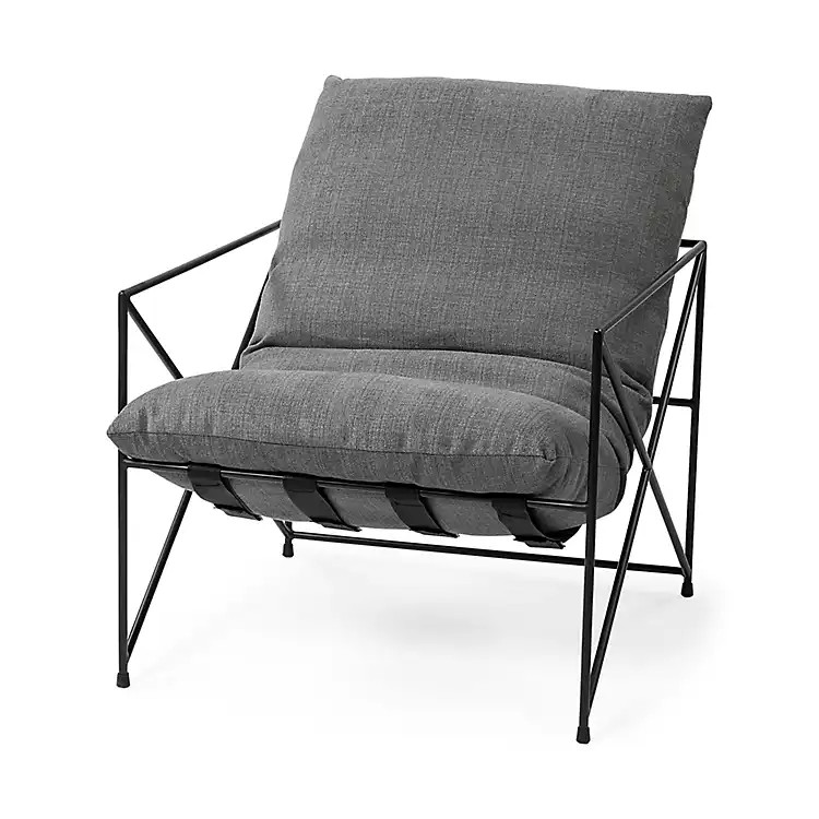 New! X-Frame Unibody Cushion Accent Chair | Kirkland's Home