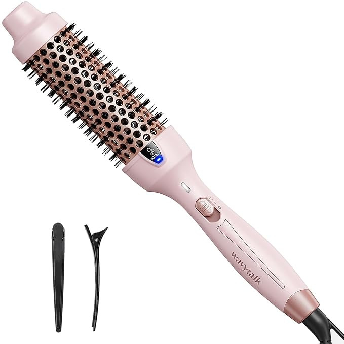 Wavytalk Thermal Brush, 1 1/2 Inch Ionic Heated Round Brush Creates Blowout Look, Thermal Round B... | Amazon (US)