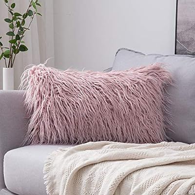 MIULEE Decorative New Luxury Series Style Faux Fur Throw Pillow Case Cushion Cover for Sofa Bedro... | Amazon (US)