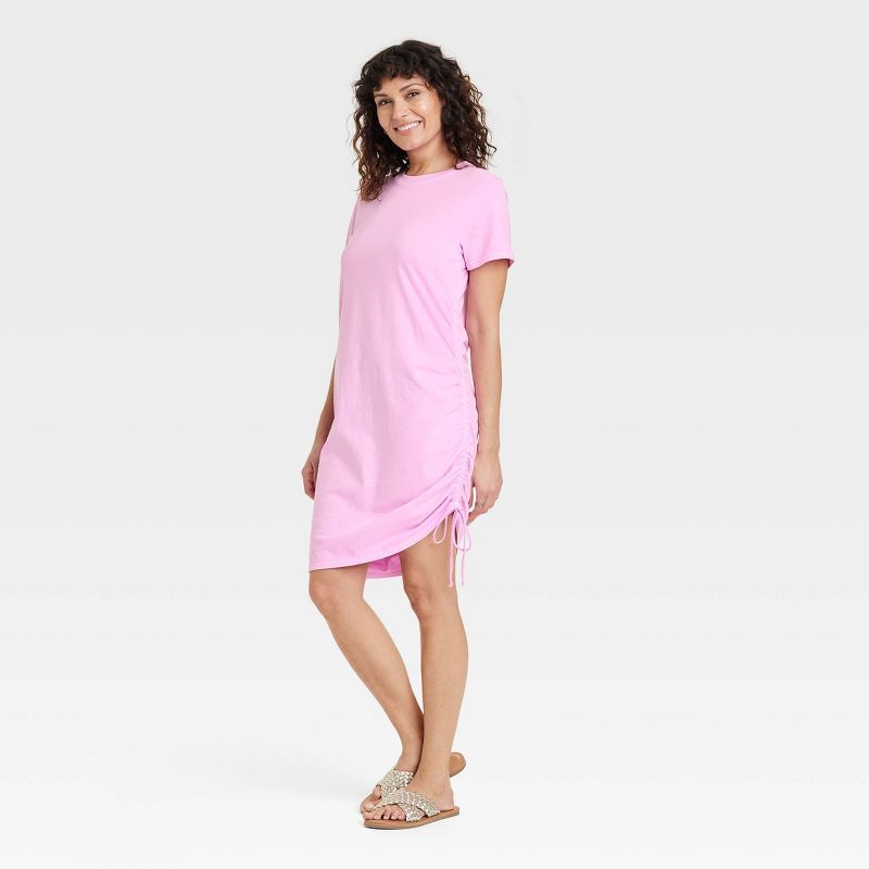 Women's Short Sleeve Side Ruched T-Shirt Dress - Universal Thread™ | Target