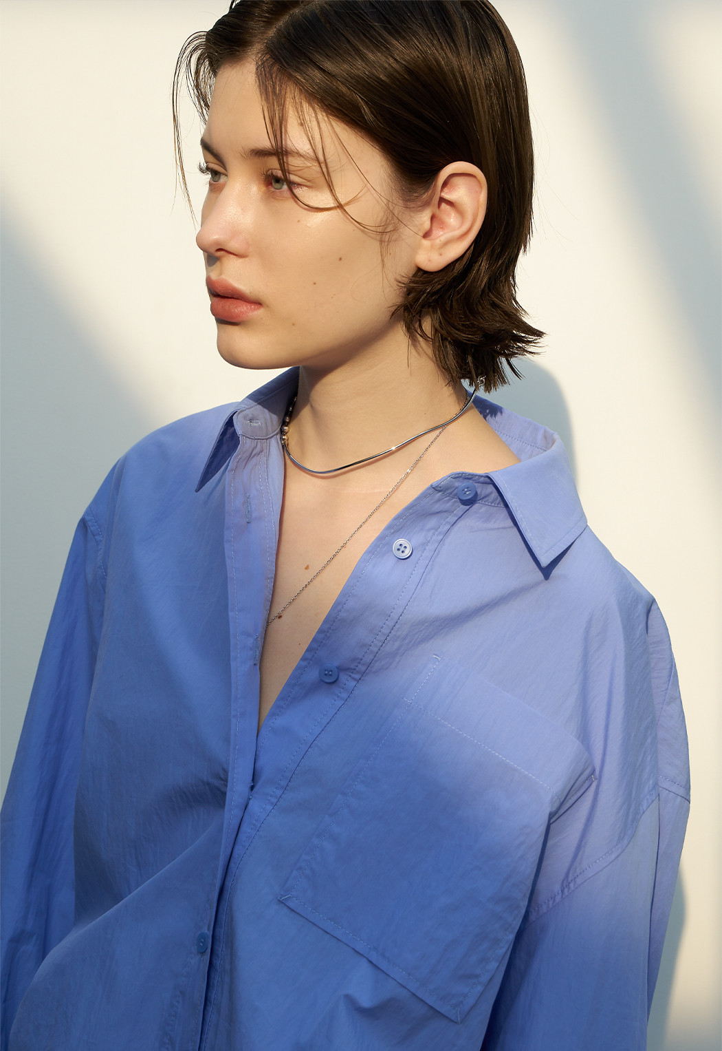 Nicol Solid String Oversized Shirt | W Concept (US)