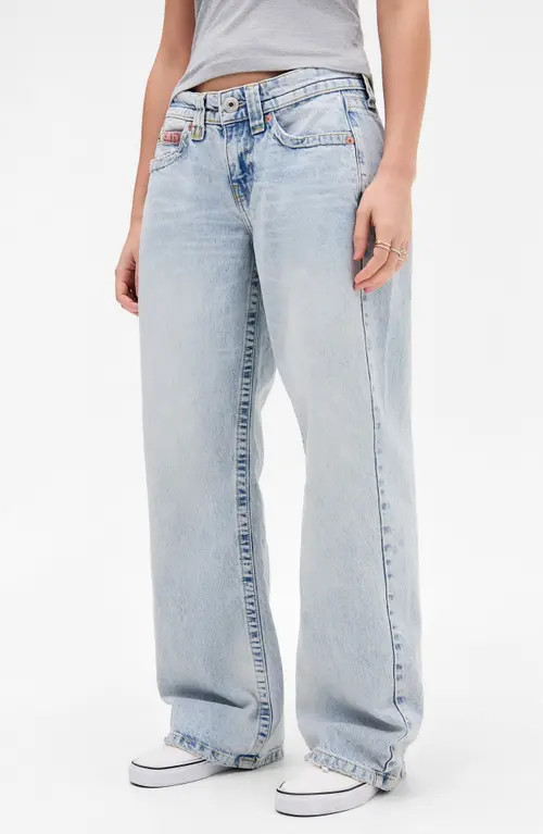 BDG Urban Outfitters Kayla Low Rise Wide Leg Jeans in Bleach at Nordstrom, Size 26 X 32 | Nordstrom
