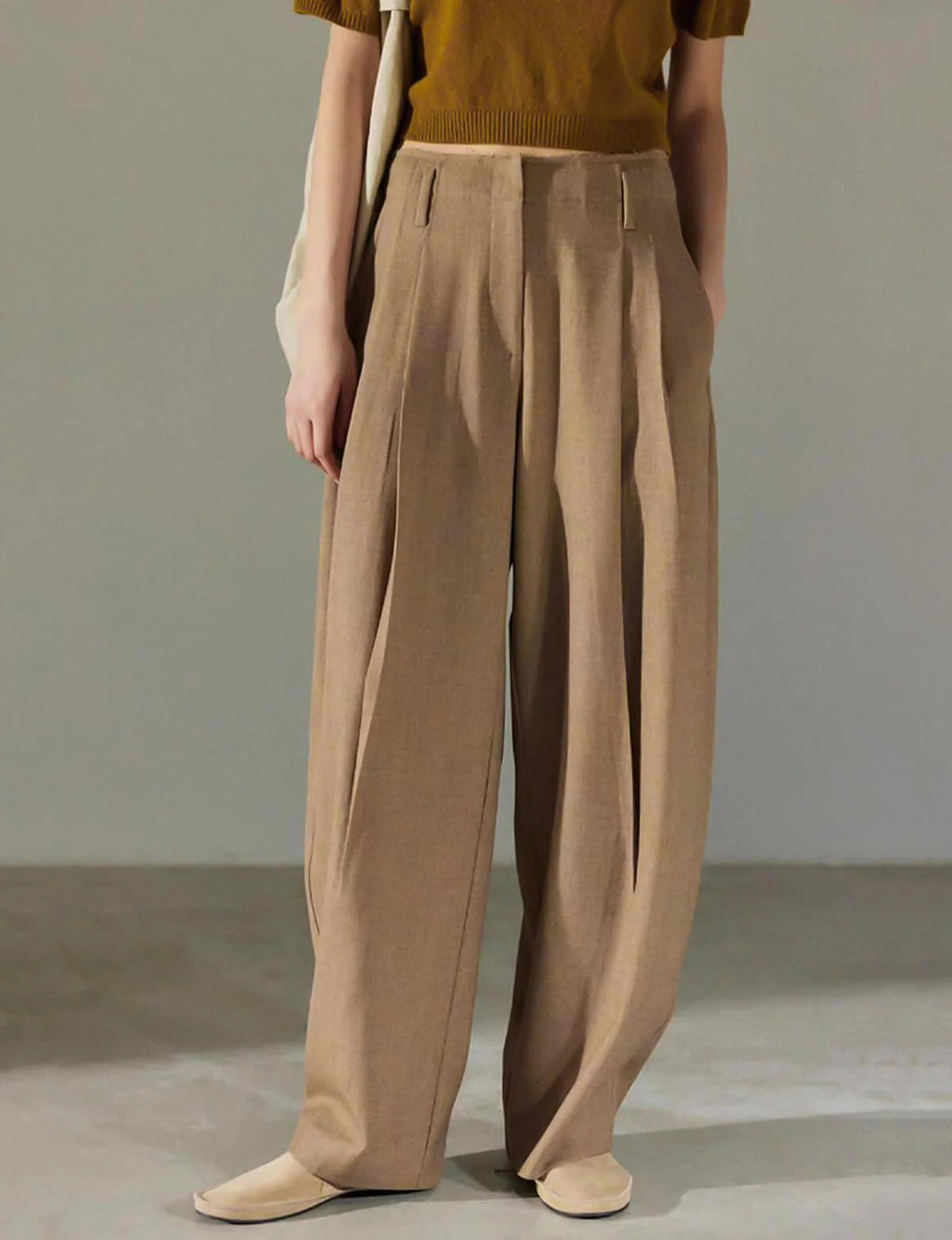 Brown Martin Slouchy Pants | Pixie Market