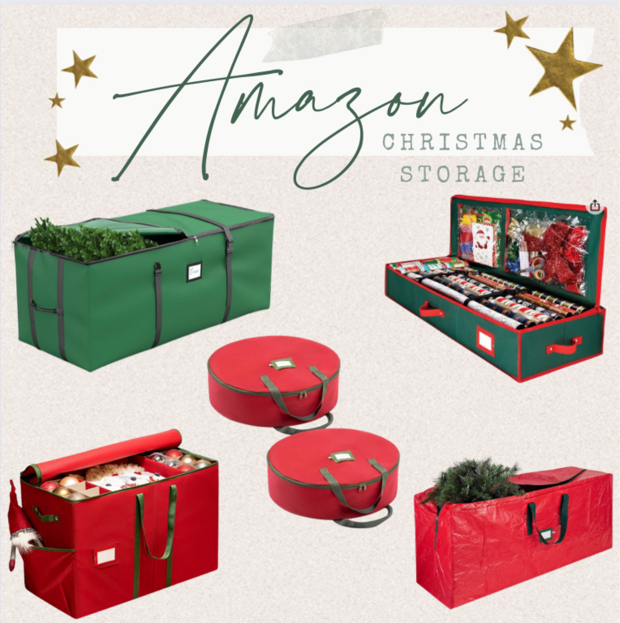 Christmas storage // amazon finds 



#LTKfindsunder50 #LTKHoliday #LTKhome