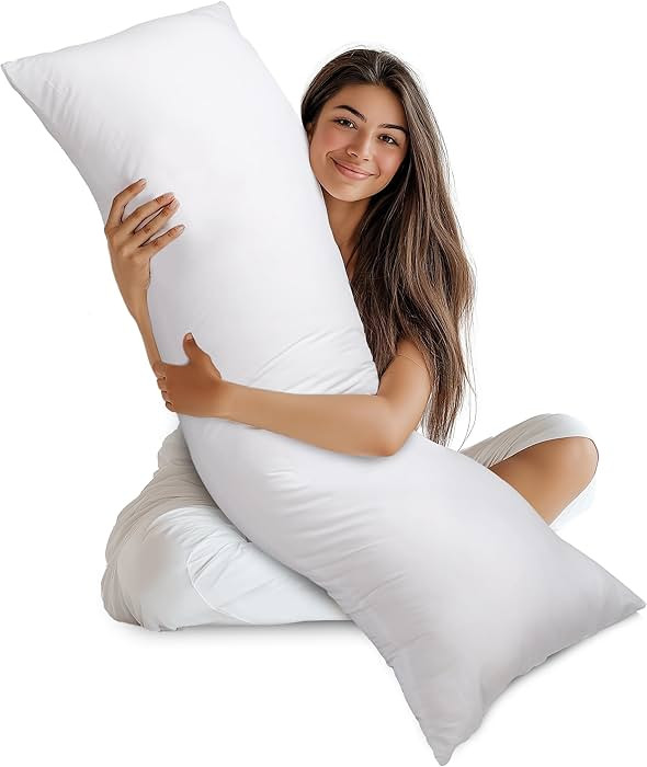 Utopia Bedding Full Body Pillow for Adults (White, 20 x 54 Inch), Long Pillow Insert for Sleeping... | Amazon (US)