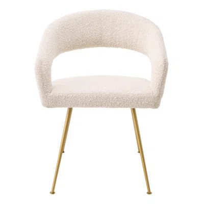 Dining Chair Bravo Bouclé Cream | Wayfair North America