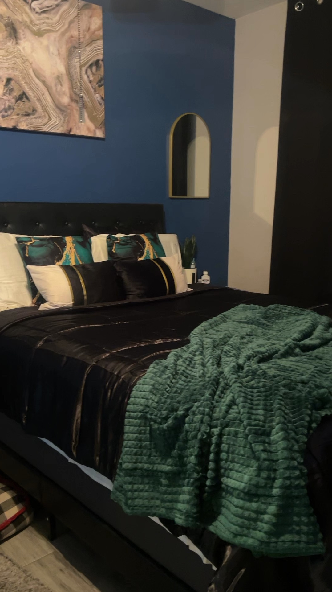 Bed all set up from vision board 

#LTKStyleTip #LTKHome #LTKFindsUnder100