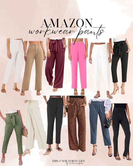 Amazon Workwear Pants - Pants for Work - Black Pants - White Pants - Tie-Waist Pants #Amazon #WorkPants 

#LTKFind #LTKcurves #LTKstyletip