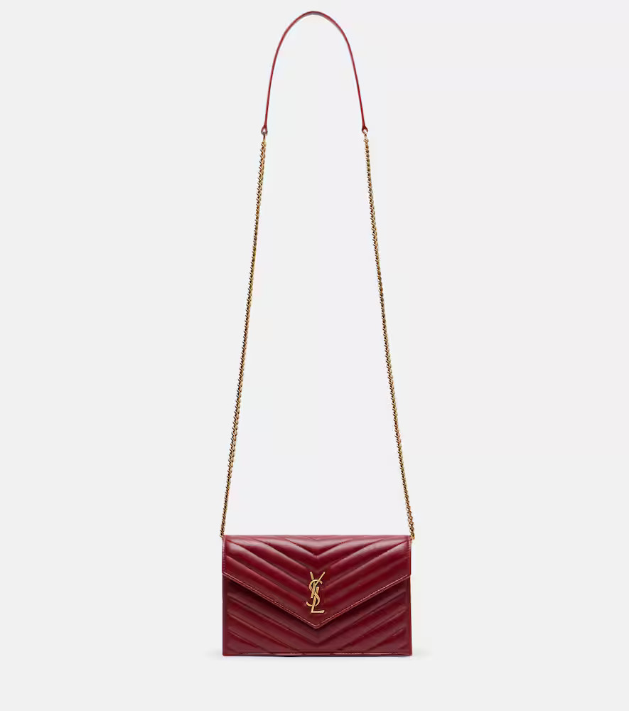Saint Laurent Cassandre 레더 체인 지갑 | Mytheresa (INTL)
