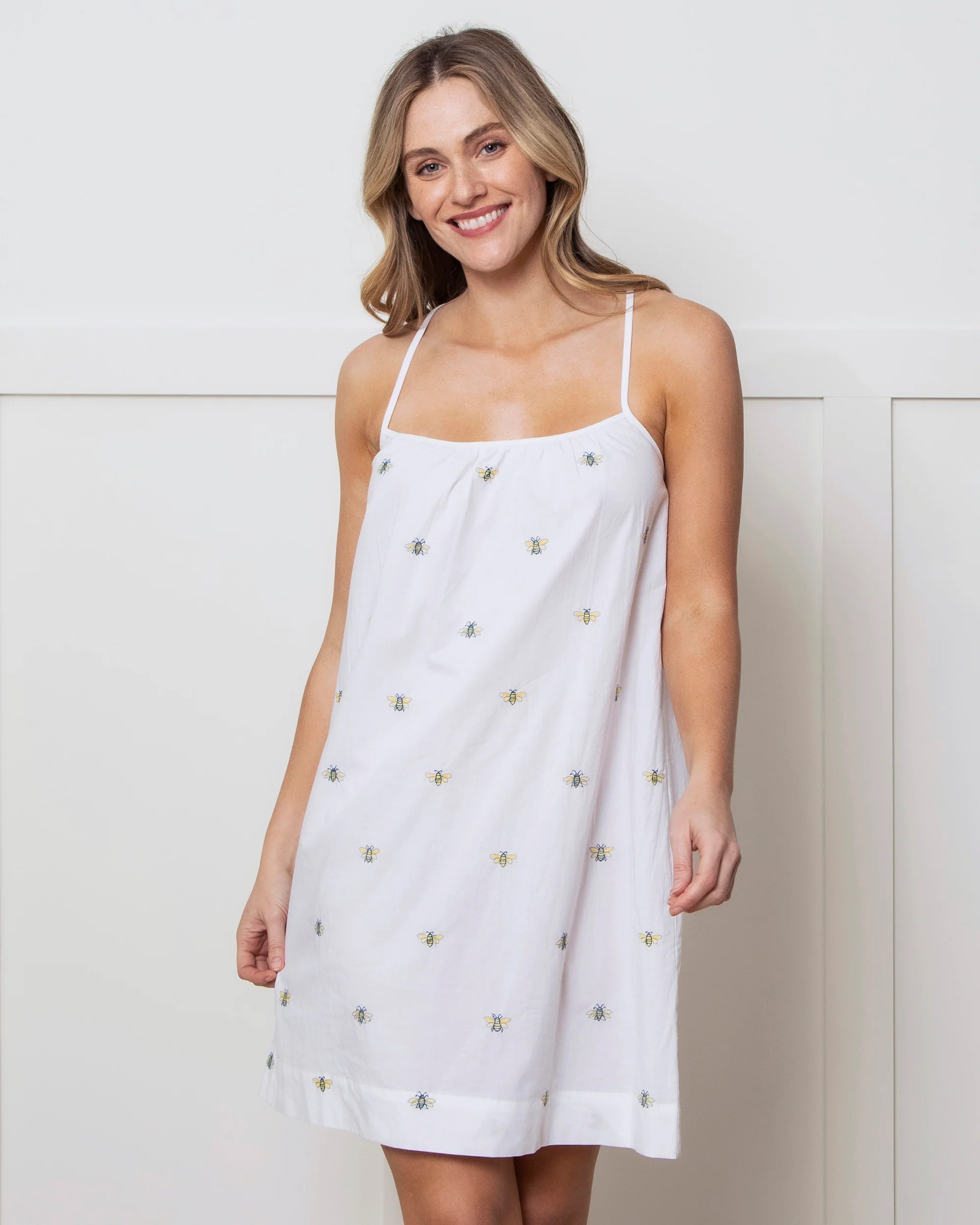 Beekeeper - Cami Nightgown - Cloud | Printfresh