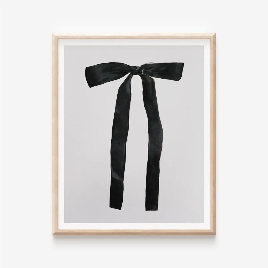 Black Bow Print | ALEX'S Art and Objects