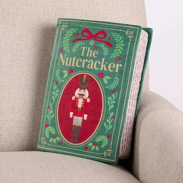 The Nutcracker Book Shaped Pillow | Kirklands