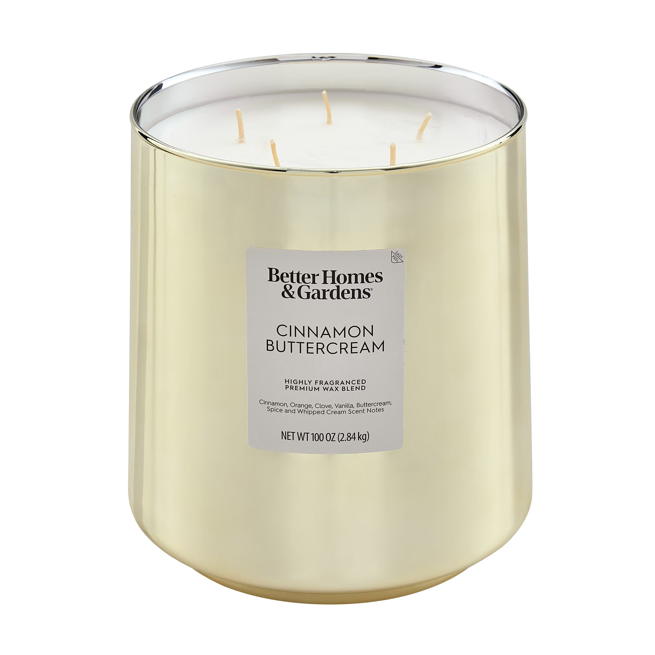 Better Homes & Gardens Cinnamon Buttercream 5-Wick Cotton Jar Candle, 100 oz | Walmart (US)