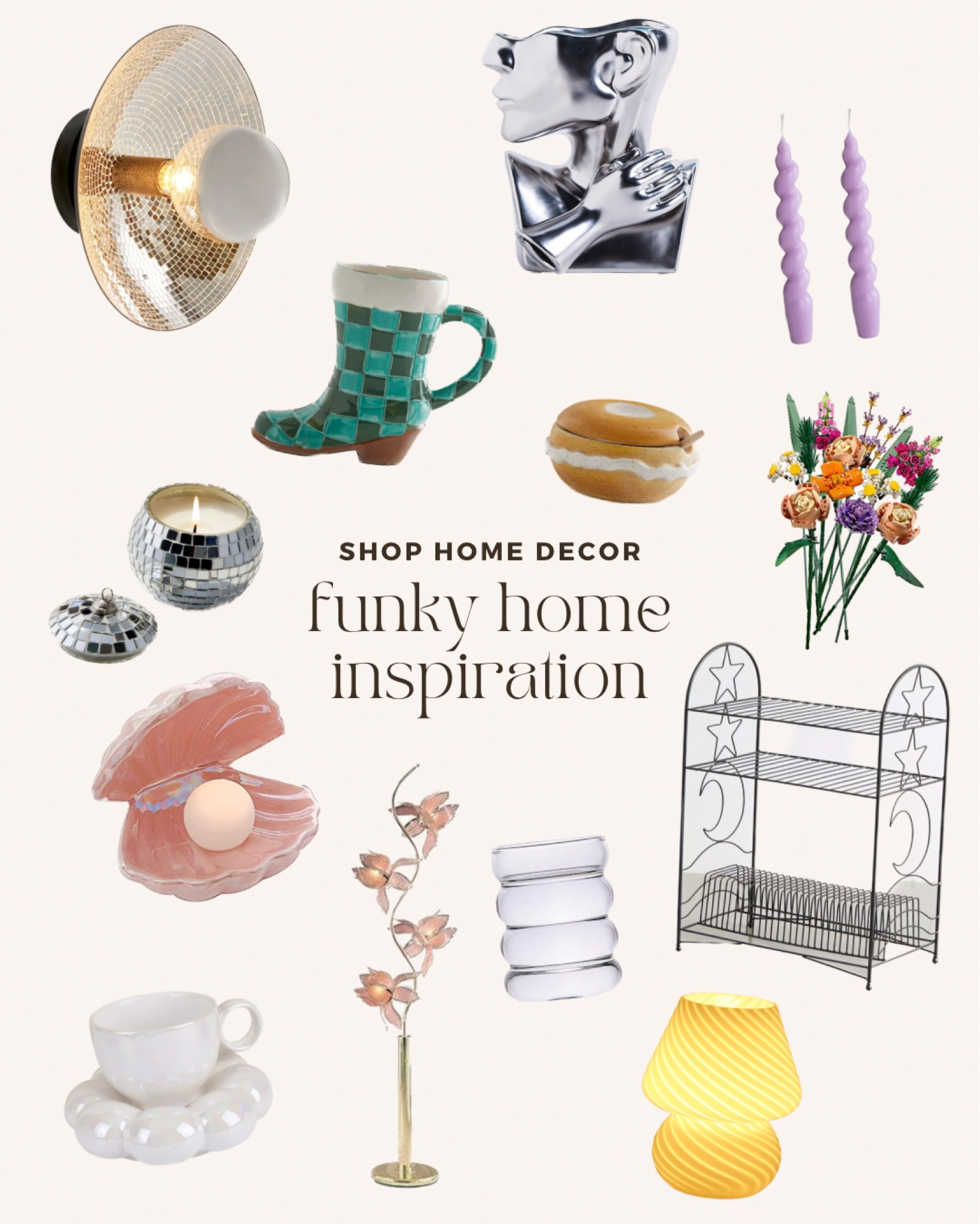 funky home decor for your vintage inspired home! shop colorful, eclectic, and unique home decor. apartment decor, maximalist interior, funky decor

#LTKHoliday #LTKunder100 #LTKhome