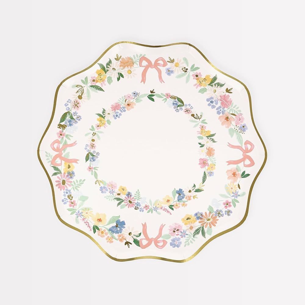 Meri Meri Elegant Floral Side Plates (Pack of 8) | Amazon (US)