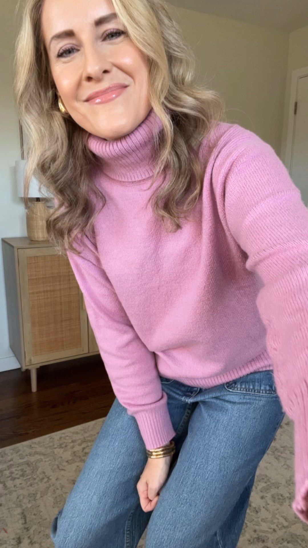 Amazon sweater on deal for $19, it’s super soft not itchy (the trade off with these super soft knits is they’re not very durable but I guess you can’t have it all!). I’m in my usual size small. Size small in this wool blend coat too. #amazonfinds 

#LTKSaleAlert #LTKFindsUnder50 #LTKOver40