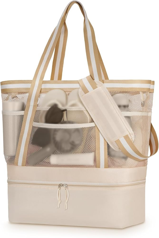 WOOMADA Large Straw Beach Tote | Amazon (US)