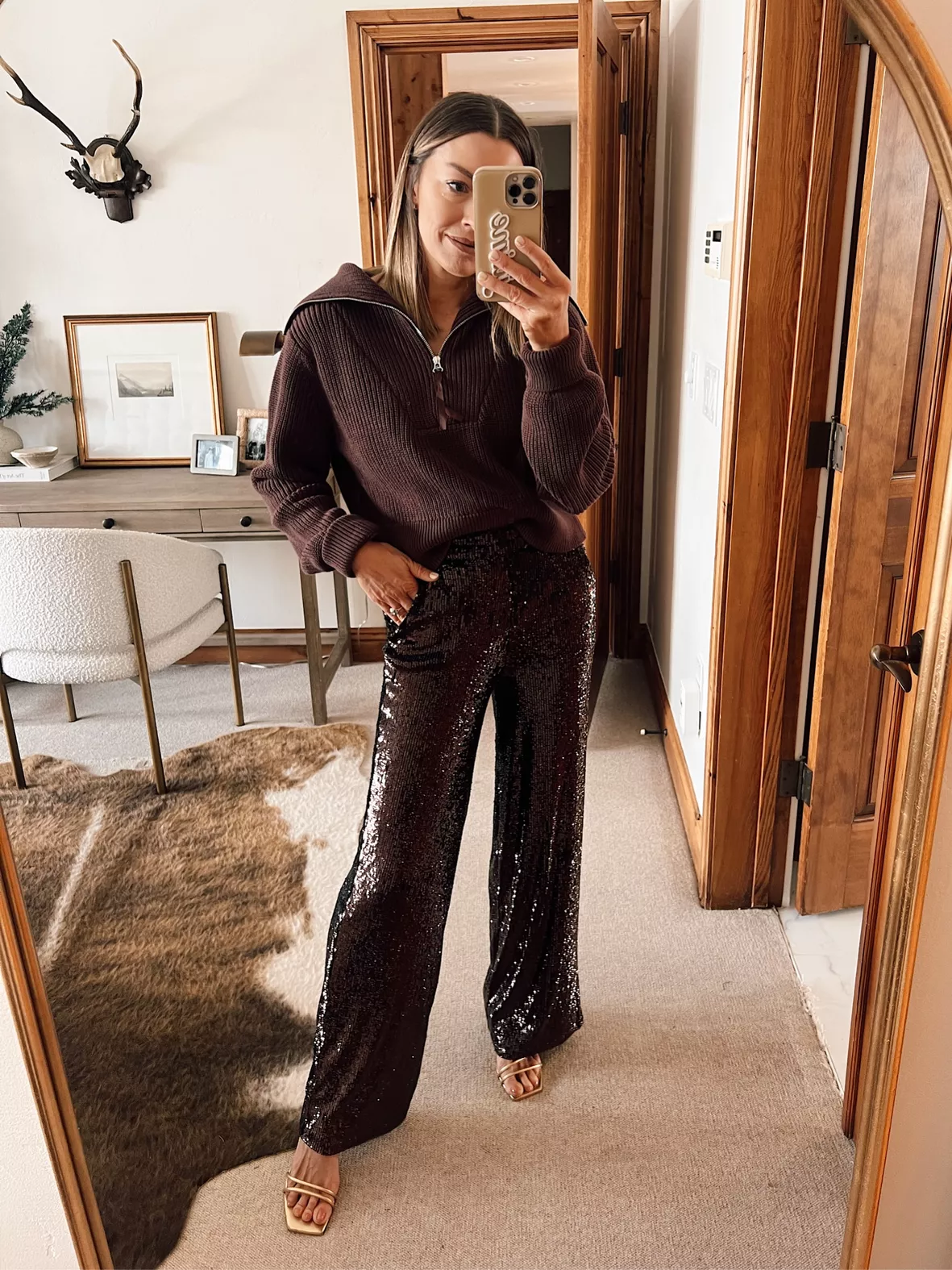 High Waisted Sequin Joggers curated on LTK