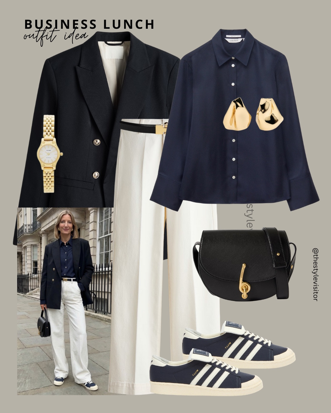 Business Lunch 🍽️✨

Clean lines, neutral tones and a strong silhouette 🤍 This is the kind of outfit that feels refined without being stiff — ideal for business lunches and professional settings where you want to look confident and put together 💼✨

Like this post to save it to your favourite folder and come back later to shop.


business lunch outfit, tailored trousers, classic blazer, professional work look, neutral workwear, chic office style, smart casual outfit, gold jewellery, everyday handbag, modern office outfit

#LTKWorkwear #LTKootd #LTKgrwm