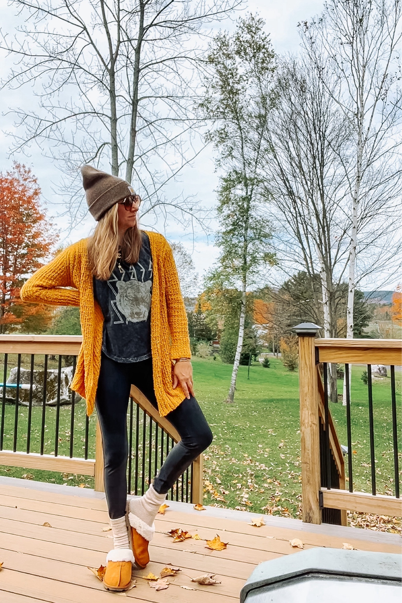 Easy outfit to work from home. These leggings are on sale at Walmart. Shirt and sweater are old but linked up some similar options 

#LTKsalealert #LTKover40 #LTKfindsunder50