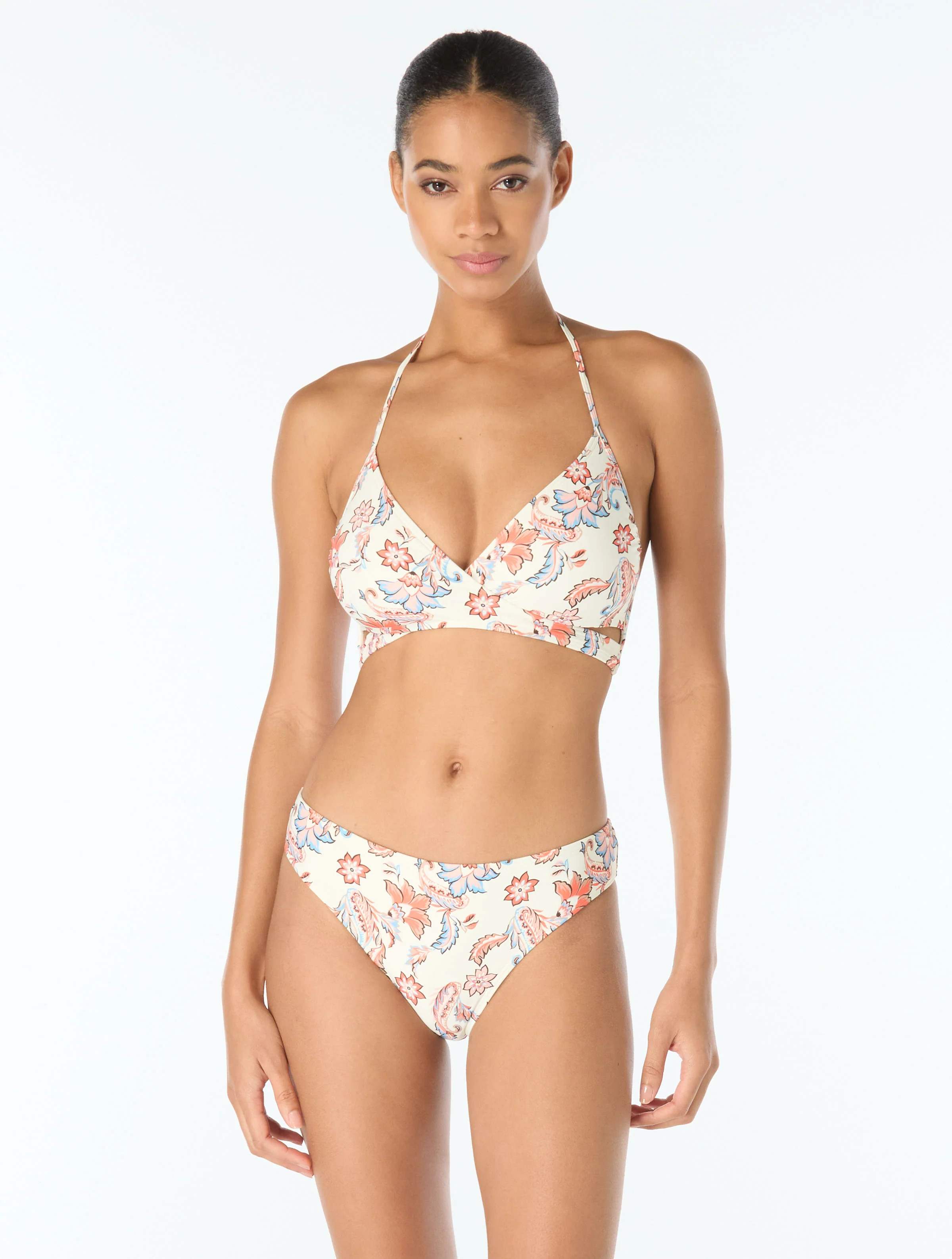 Vince Camuto Cross Front Halter Bikini Top - Bohemian Glamour Mini | Beach2Ocean