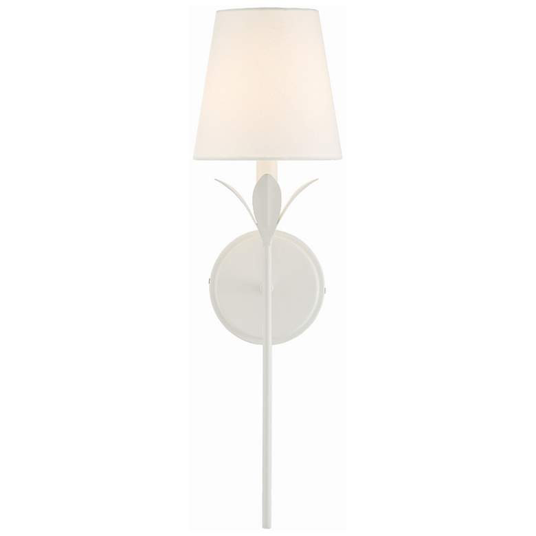 Crystorama Broche 21" High Matte White Wall Sconce - #286V5 | Lamps Plus | Lamps Plus