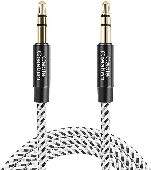 CableCreation Aux Cable for Car, Braided 3.5mm Male to Male Stereo Aux Cord [Hi-Fi Sound] Compati... | Amazon (US)