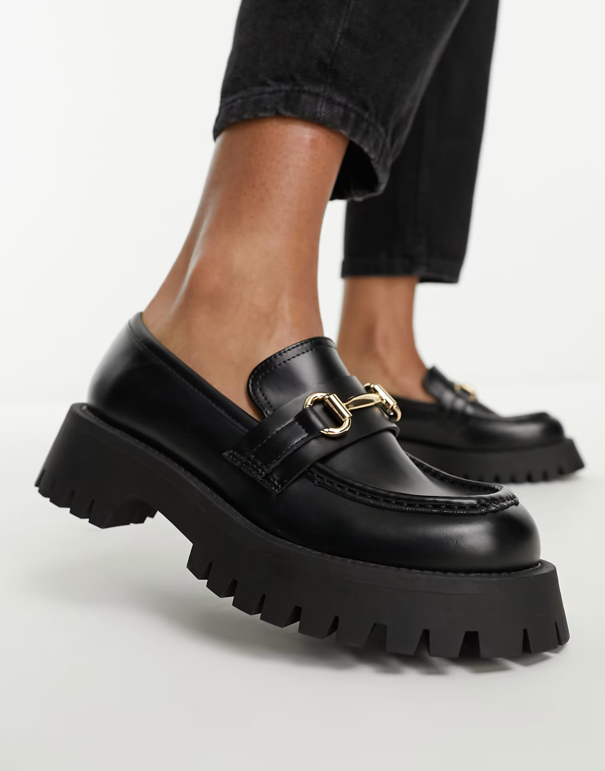 ASOS DESIGN Masterpiece chunky loafer in black | ASOS (Global)