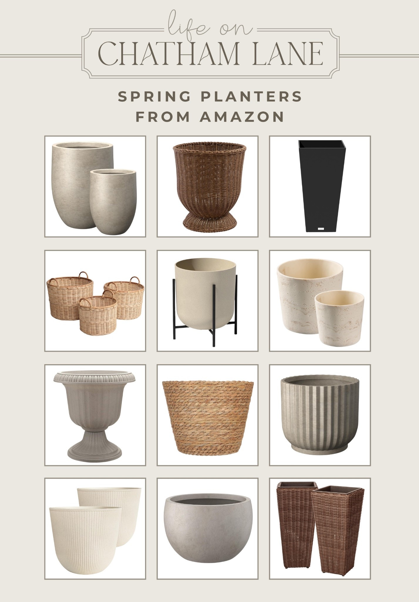 Spring planters from Amazon  🤎😍

#LTKSeasonal #LTKHome