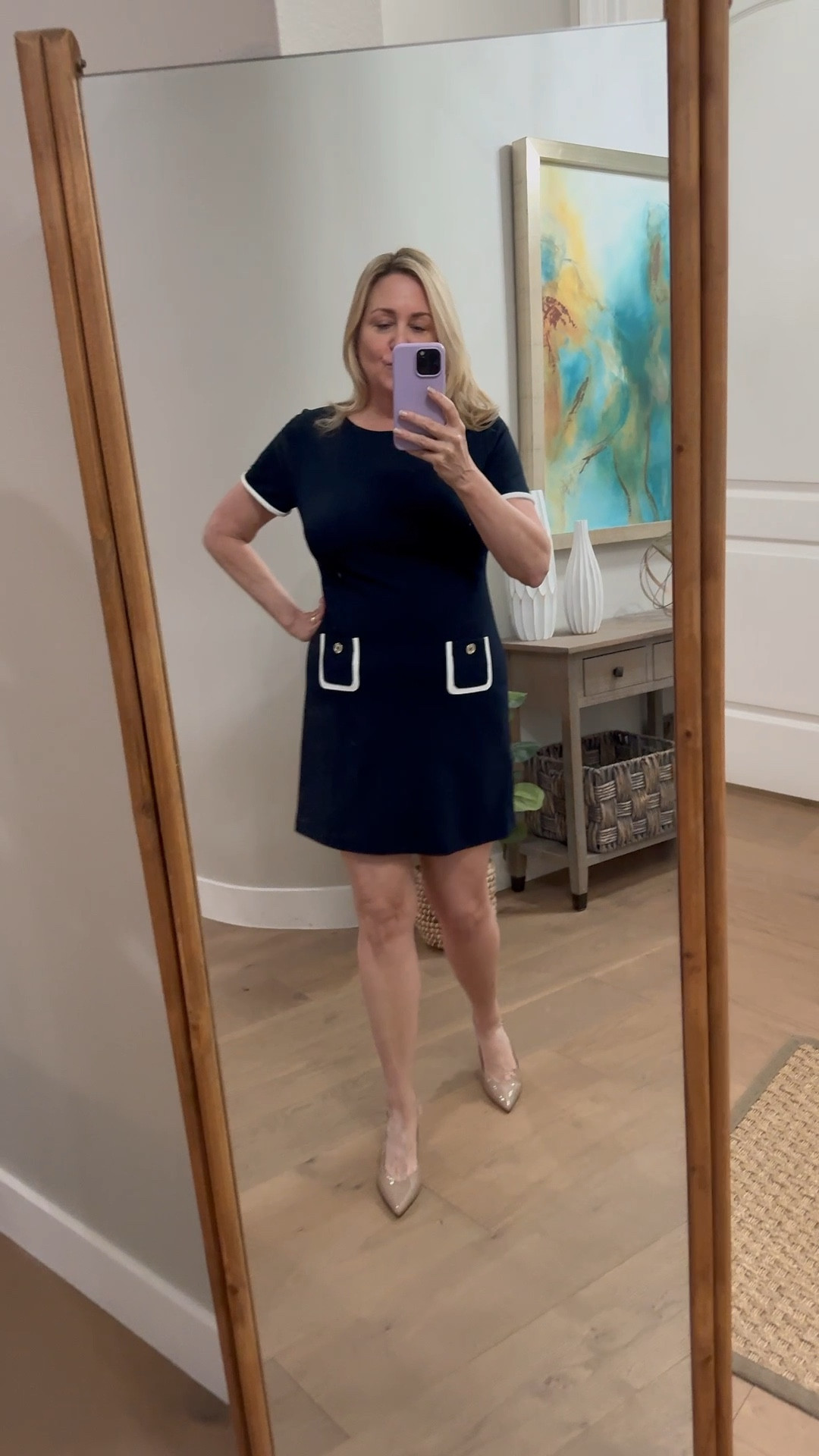 Cute “throw on and go” work dress
Work outfit 
Spring dress 

#LTKMidsize #LTKSeasonal #LTKWorkwear