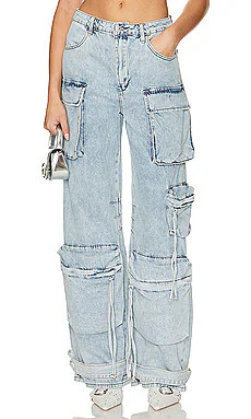 Steve Madden Duo Cargo Pant in Light Blue from Revolve.com | Revolve Clothing (Global)