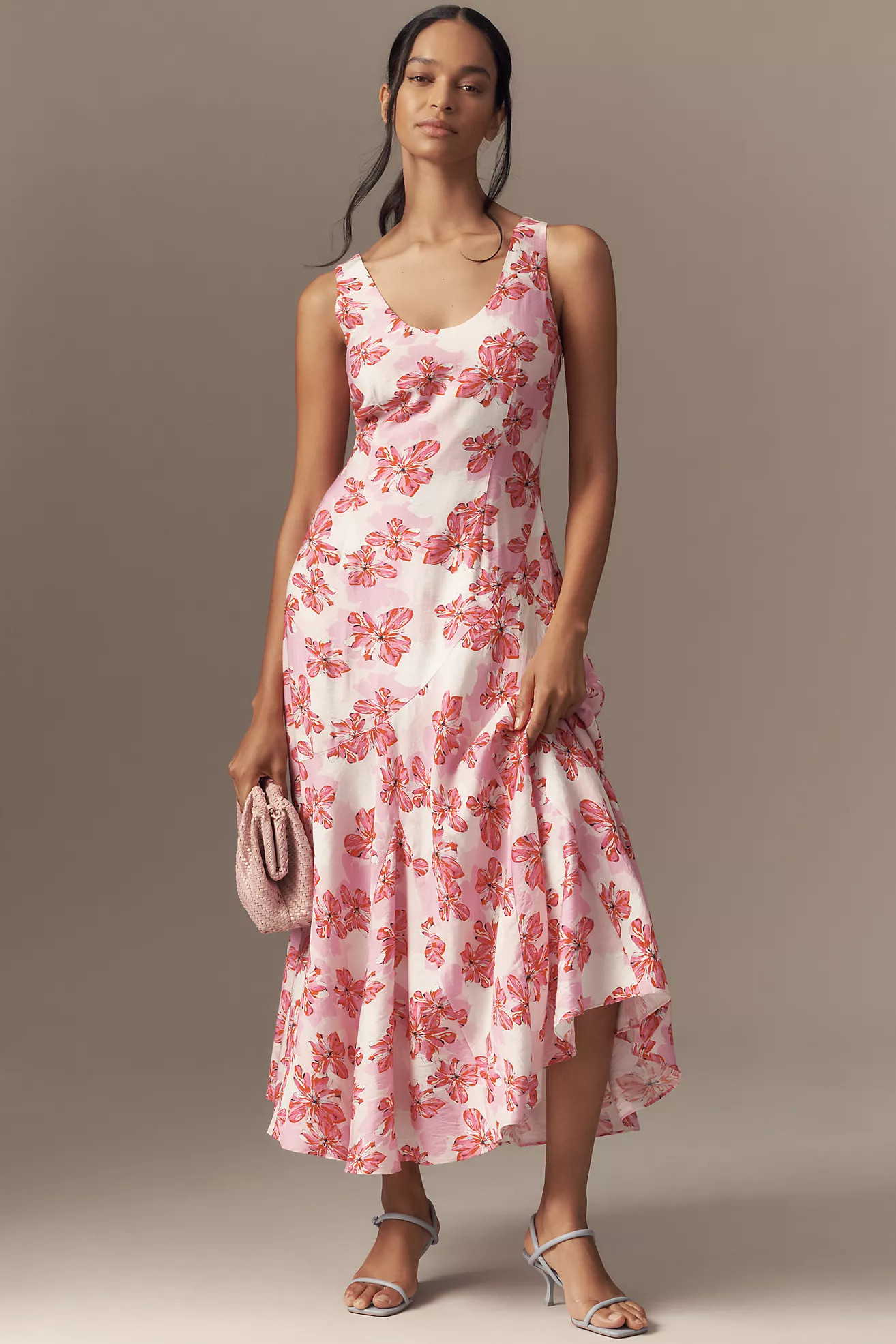 Endless Rose Sleeveless Scoop-Neck A-Line Midi Dress | Anthropologie (US)