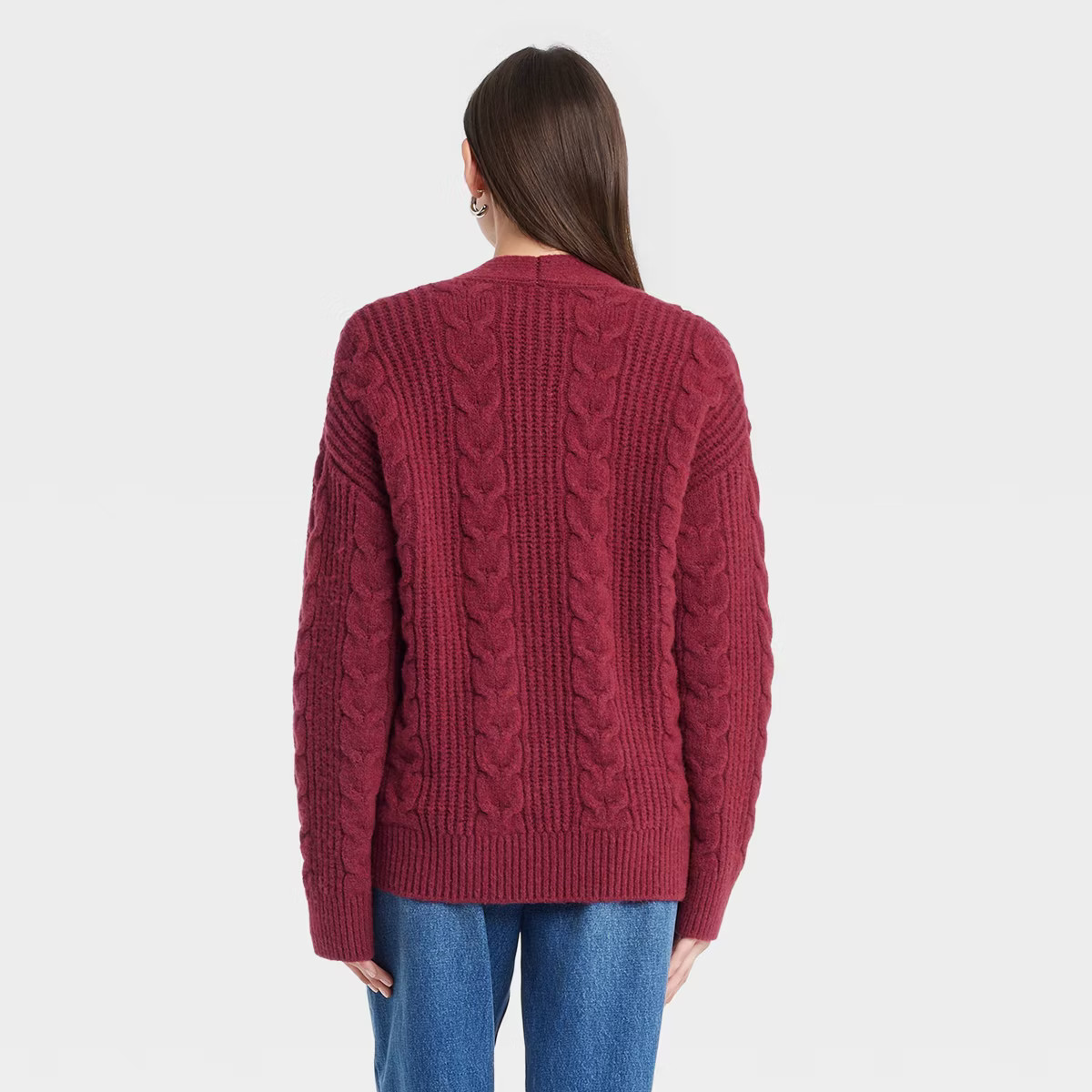 Women's Cozy Knit Cable Stitch Cardigan - Universal Thread™ | Target