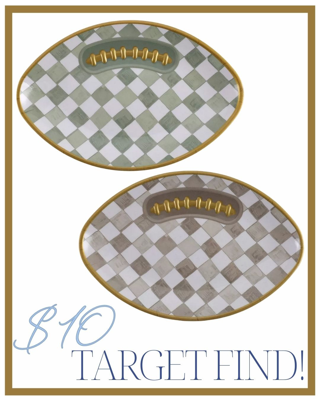 Football platters at Target! Only $10!

home, hosting, dinnerware, plates, cups, bowls, napkins, linens, table decor, holidays, gatherings, stoneware, name cards, tablescape, napkin rings, chargers, wine glass, cocktail glass, groups, families, dish, platter, serving board, charcuterie, utensils, melamine, football season, fall 

 #LTKSeasonal #LTKHome