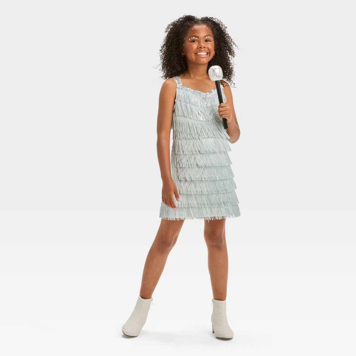 Kids' Silver Pop Star Halloween Costume Dress - Hyde & EEK! Boutique™ | Target