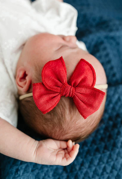 Crimson Linen Claire | Little Poppy Co