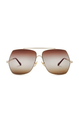 Chloe Aly Sunglasses in Metallic Gold. | Revolve Clothing (Global)