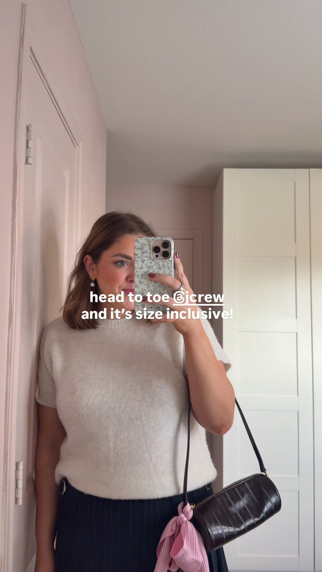 Mid size fall head to toe jcrew outfit! Wearing large in sweater tee and 14 in skirt.  #ad #injcrew

#LTKMidsize #LTKootd