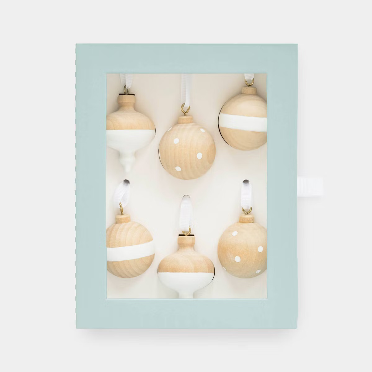 6ct Wood Ornament Set - Sugar Paper™ + Target | Target