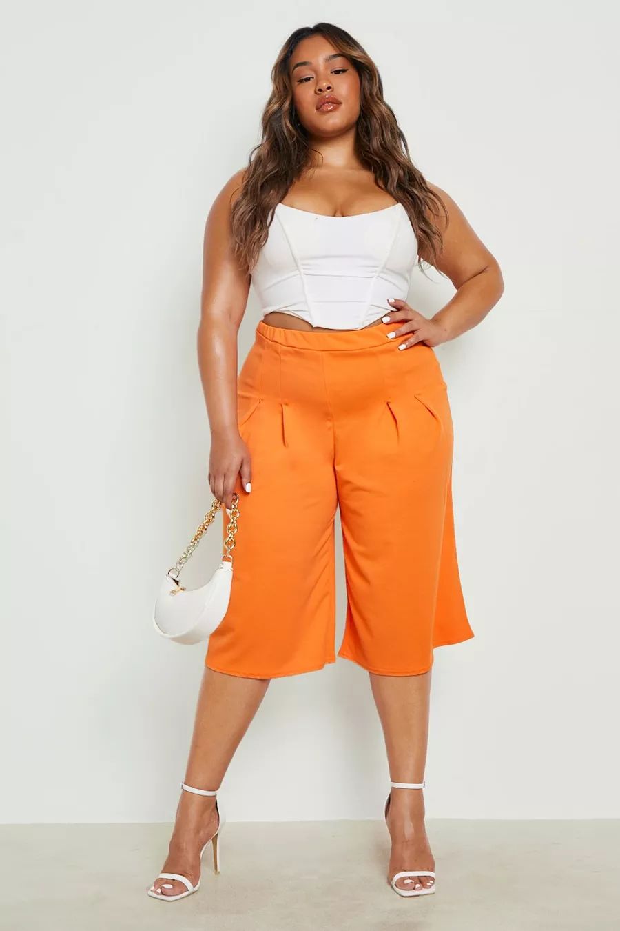 Plus Wide Leg Culottes | Boohoo.com (UK & IE)