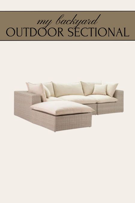 shop our outdoor sectional! it is so comfortable, the color of the wicker is beautiful! it’s not brown it’s not grey it the perfect neutral shade! #sectional #outdoorfurniture #outdoorsectional #outdoorcouch #couch

#LTKfamily #LTKhome #LTKSeasonal