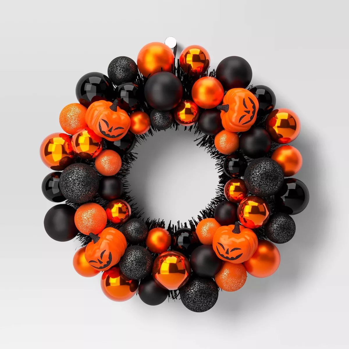 16" Pumpkins Shatterproof Wreath Halloween Decorative Prop - Hyde & EEK! Boutique™: Indoor/Outd... | Target