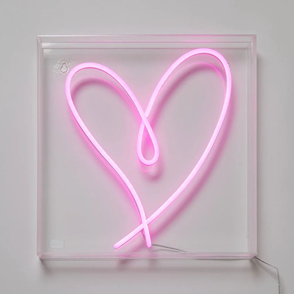 Dormify Heart Neon Sign | Dorm Essentials - Pink - Dormify | Dormify