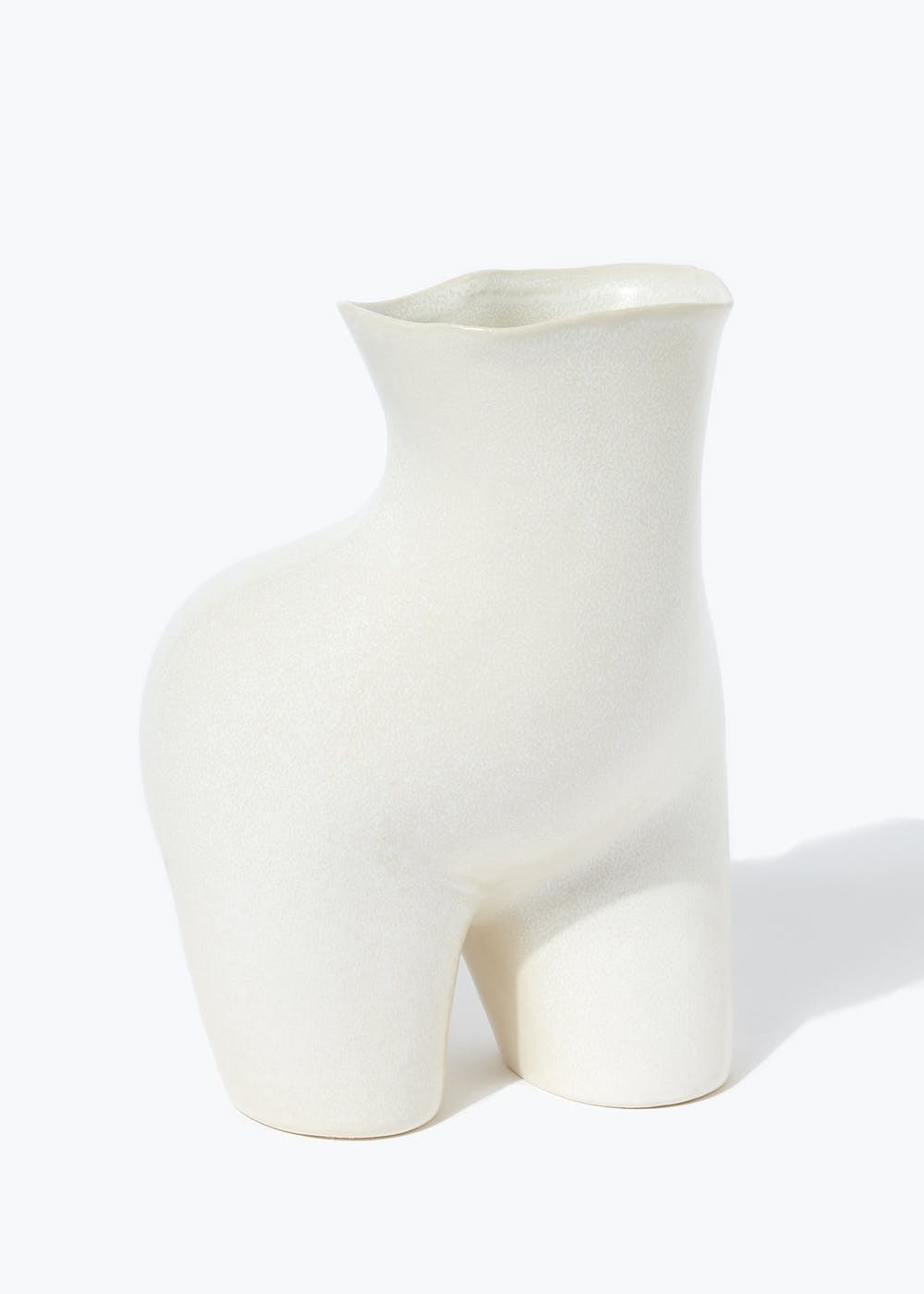 Ceramic Body Vase (27cm x 18cm x 9cm) – White | Matalan (UK)