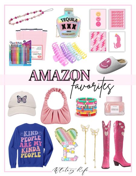 Amazon favorites 
Amazon finds 
Cowgirl boots / slippers / claw clips / bracelets / office supplies 


#LTKFind #LTKunder50 #LTKunder100