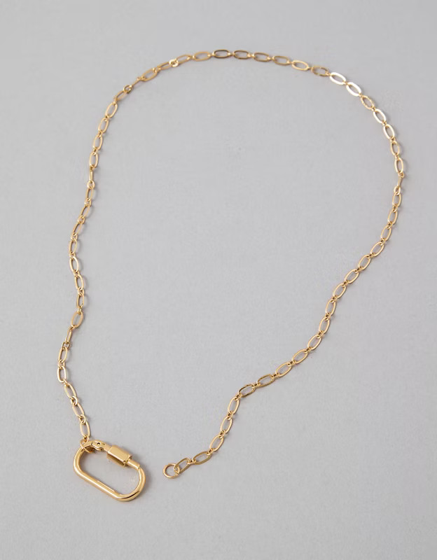 AEO Charm Kit Carabiner Necklace | American Eagle Outfitters (US & CA)