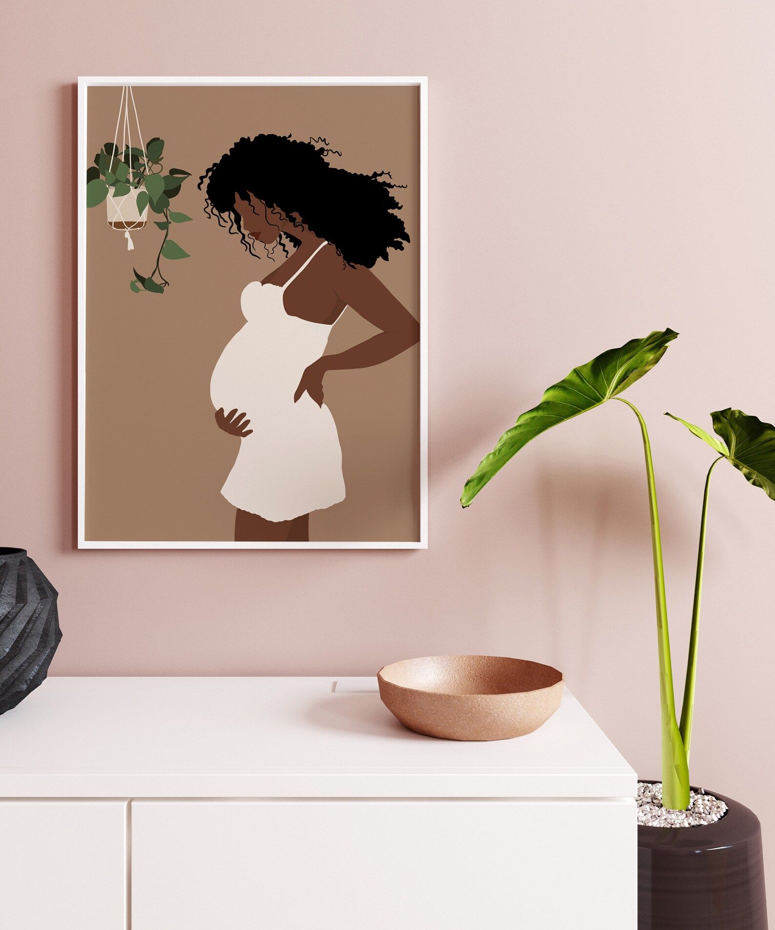 Pregnant Woman Art Abstract Mother Mother Wall Art Abstract | Etsy | Etsy (US)